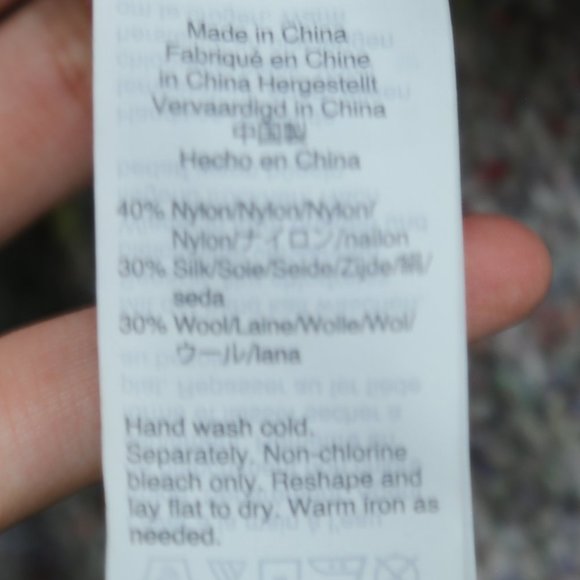 MADEWELL Sweater Colorfleck Silk Wool Blend Ribbed Turtleneck Knitted - Picture 7 of 9